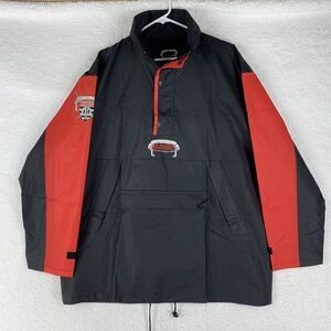 Highlander Movie Jacket Mens L Official‎ Product Hidden Hood Packable 1/4 Zip